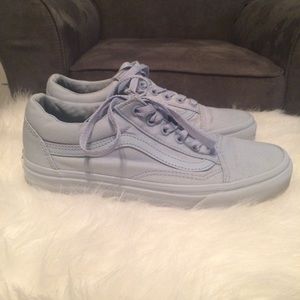 Light Blue Vans. Pastel blue.